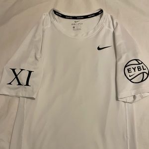 Nike EYBL compression shirt. White; size medium